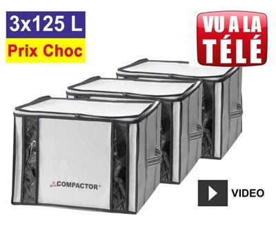 Lot promo de 3 housses Compactor 125 Litres Lot promo de 3 housses Compactor