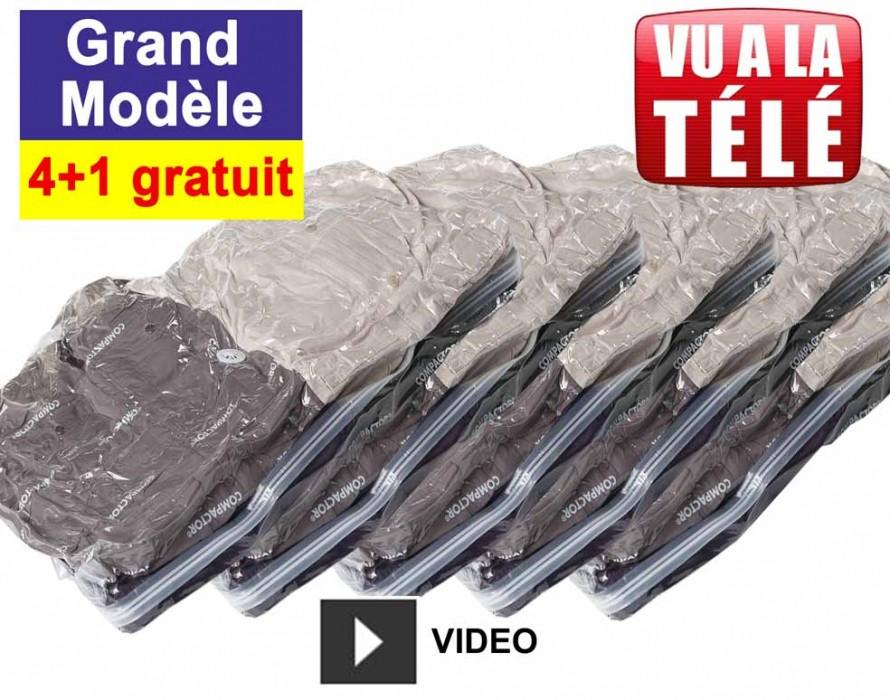 Lot de 5 sachets de compression grand modèle - 4 1 Lot de 5 sachets de compression