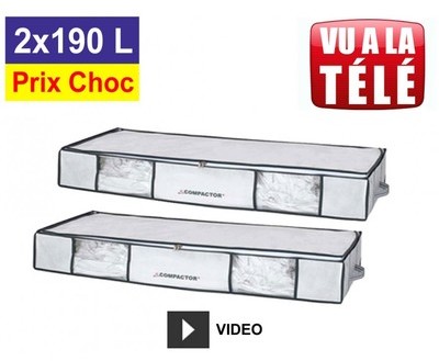Lot promo de 2 housses Compactor 190 Litres Lot promo de 2 housses Compactor