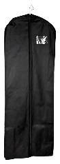 Housse en coton naturel pour robe de mariée - noir Housse en coton naturel pour