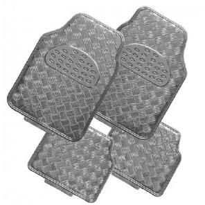 Tapis de sol voiture alu avec effet carbone Tapis de sol voiture alu avec