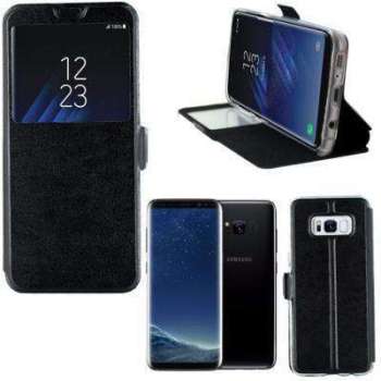 Etui Rabattable Simili Cuir Noir et Ouverture Ecra