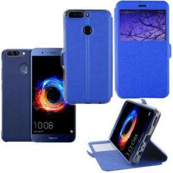 Etui Rabattable Simili Cuir Bleu Roi et Ouverture