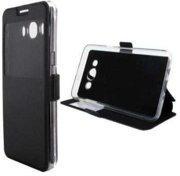 Etui Rabattable Noir Avec Ouverture Ecran pour Sam