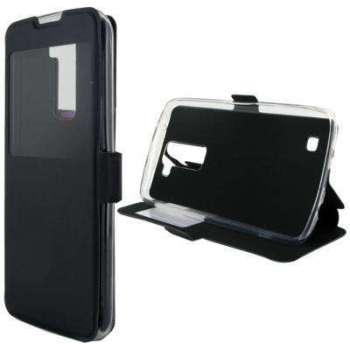 Etui Rabattable Noir Avec Ouverture Ecran pour LG