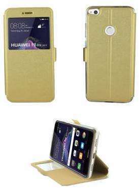 Etui Rabattable Or Avec Ouverture Ecran pour Huawe