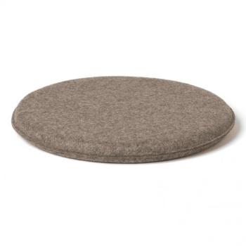 Coussin de siège mousse rond 40cm - marron feutre antiglisse Coussin de siège mousse rond