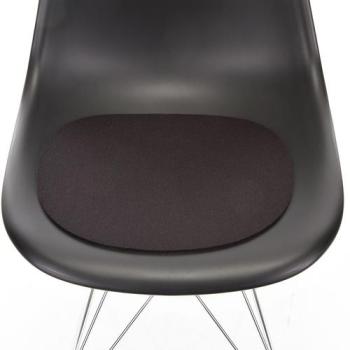 Galettes d assise Eames Sidechair antiglisse - noir Galettes d assise Eames Sidechair