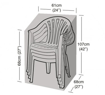 Housse de protection noire 4 chaises