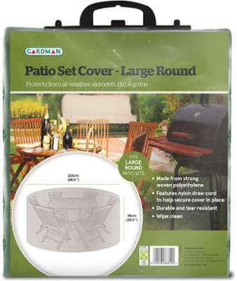 Housse table de jardin ronde