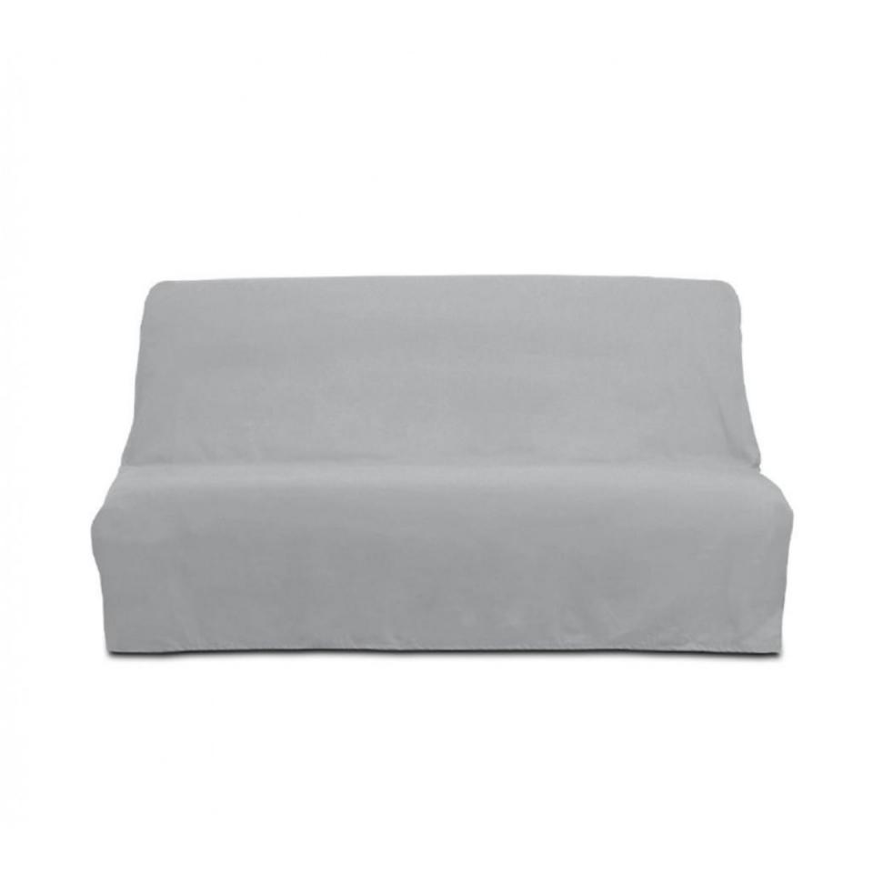 Housse de Clic-Clac Unie Gris Clair 140x190
