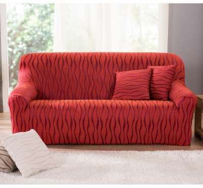 Housse extensible jacquard imprimé fauteuil canap