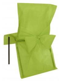 Housse de chaise avec noeud vert anis Housse de chaise avec noeud