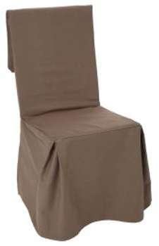 Housse de chaise Sylla Taupe Housse de chaise Sylla Taupe