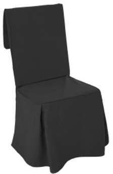 Housse de chaise Sylla Noir Housse de chaise Sylla Noir
