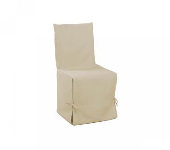 Housse Chaise Naturel 50x50 - Douceur d Intérieur Housse Chaise Naturel 50x50