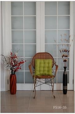 Galette de Chaise Matelassé Anis