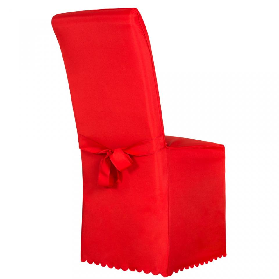 Housse de chaise avec n?ud en Polyester Non-imprim