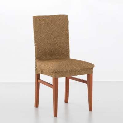 Housse chaise motif jacquard extensible Alice