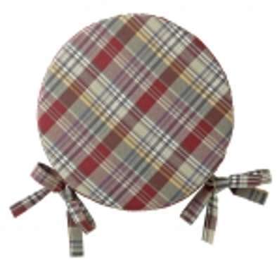 Coussin dassise uni rond bachette