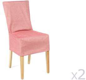 Housse de chaise unie courte coton polyester tissage Housse de chaise unie courte