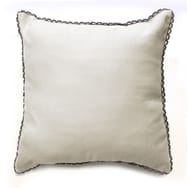 Housse de coussin uni et dentelle PASTEL