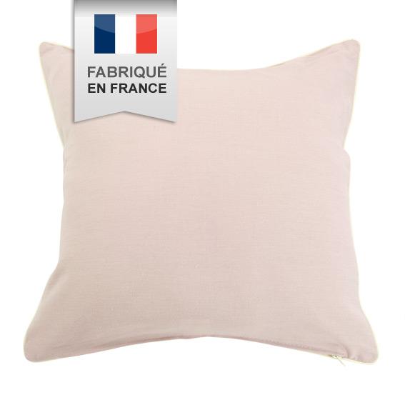 Housse de coussin Lin Supérieur Rose poudré