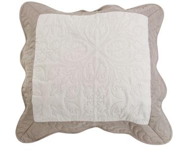 Housse de coussin boutis (45 cm) Emma Taupe