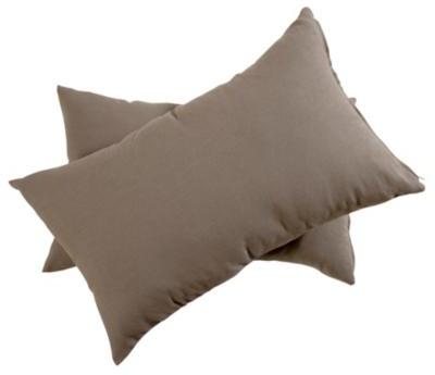 Lot de 2 housses de coussins Soleil, mastic, 30 x
