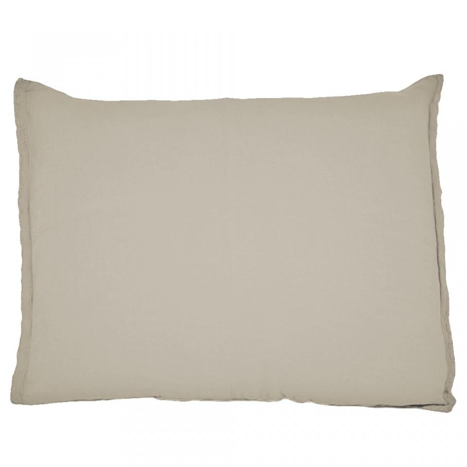 Housse de coussin 100% lin lavé ficelle (35x50cm)