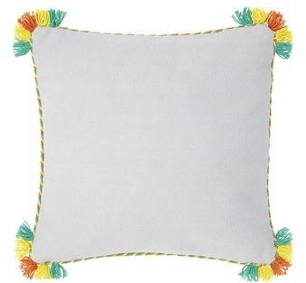 Housse de coussin Houppe - 42 x 42 cm - Cendre Housse de coussin Houppe -