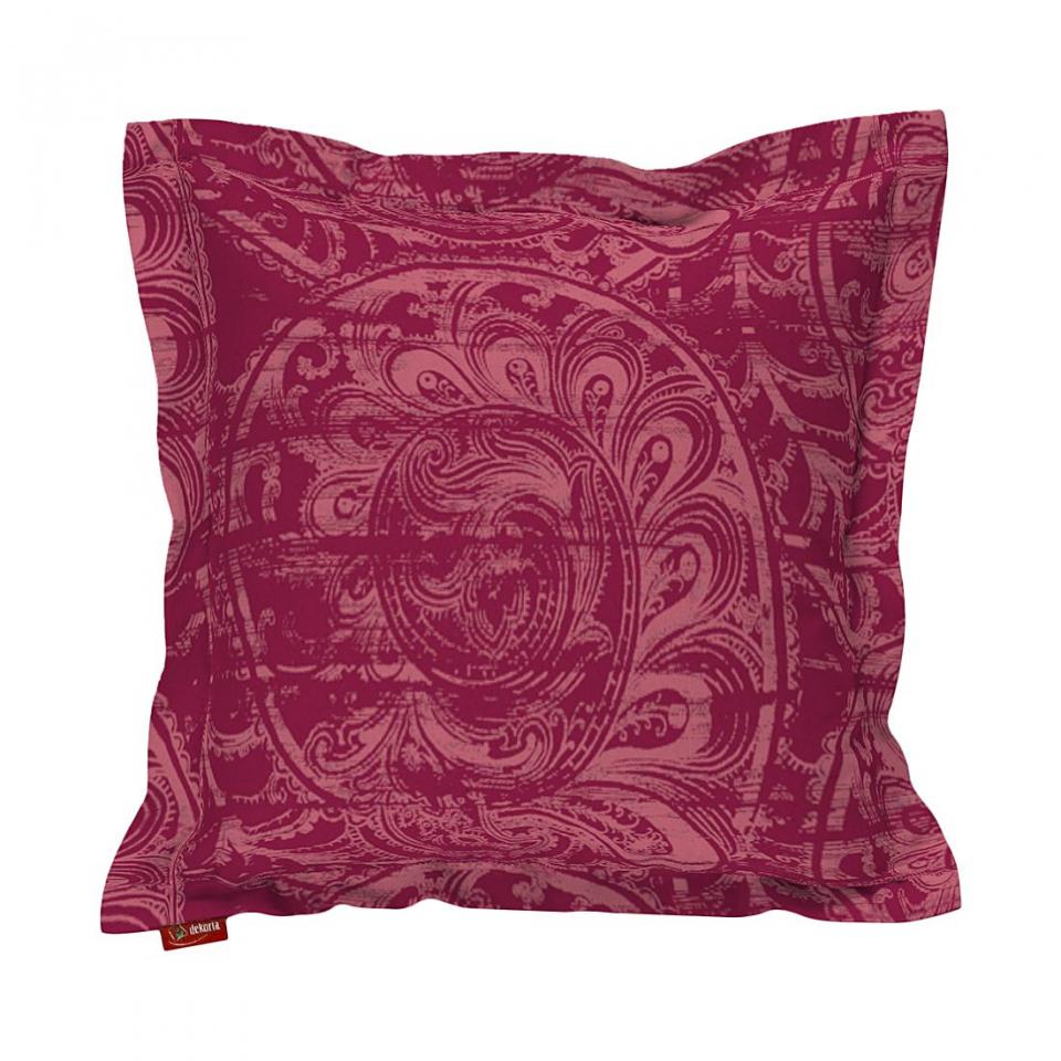 Housses de coussin à volant plat - Motifs rouges b