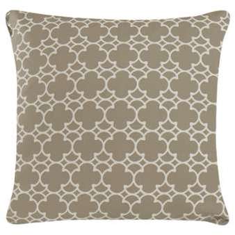 Housse de coussin Korla - Tissu en coton Beige