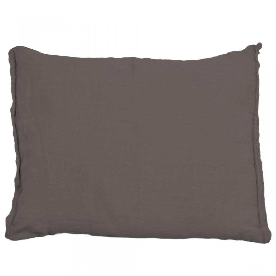 Housse de coussin 100% lin lavé stone (35x50cm)