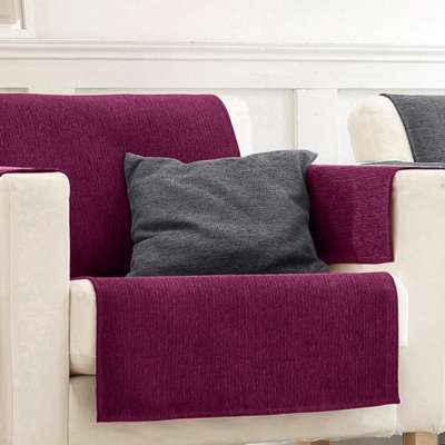 Housse de coussin chenille - lot de 2