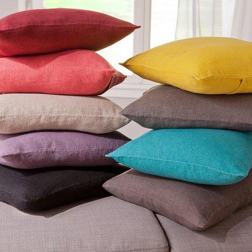 Housse De Coussin Lin Lavé Stone Wash Propriano Ha