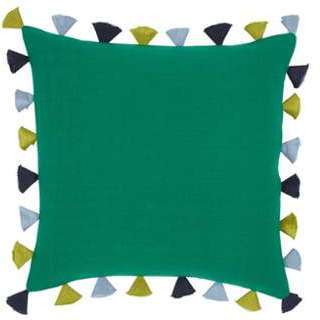 Housse de coussin Aigrette - 42 x 42 cm - Saphir Housse de coussin Aigrette