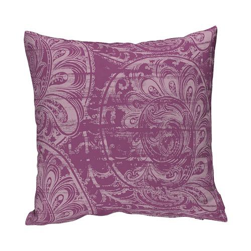 Housse de coussin - Motifs violets - 60 x 60 cm