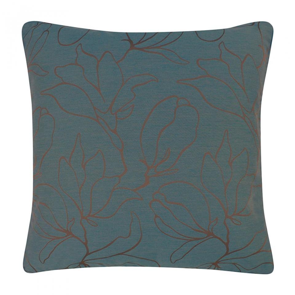 Housse de coussins Magnolia - Pétrole 40 x 40cm