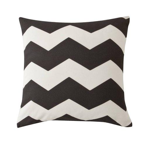 Housse De Coussin Zig Zag Bicolore Coton - 3suisse