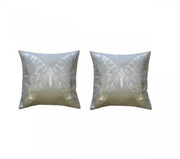 Pack 2 housses coussin envola gris 40x40 - Douceur