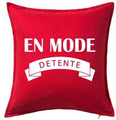 Housse de coussin 50x50 cm 100% Coton décorée En m