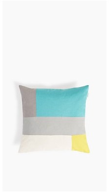 Housse de coussin de style patchwork