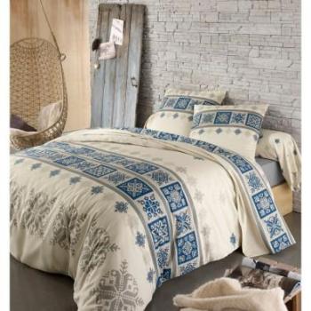 Parure linge de lit Tradilinge Flanelle 100% coton