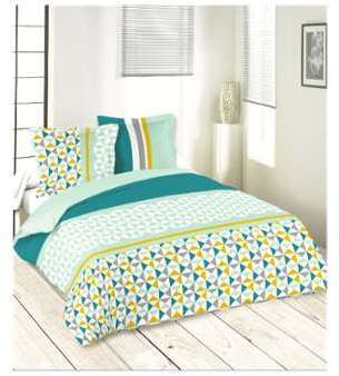 Housse de couette motif triangle isocèle