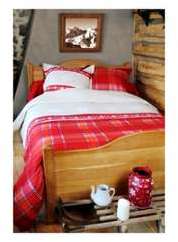 Housse de couette montagne motif carreaux et chale