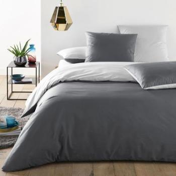 Housse de couette bicolore, percale - La Redoute I