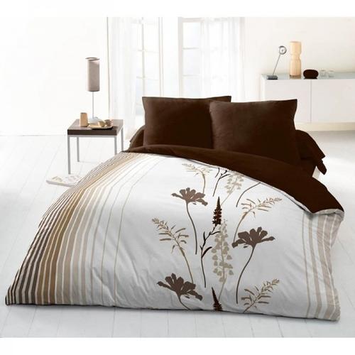 Parure de couette 220 X 240 microfibre Feuille