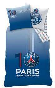 Parure housse de couette + taie coton logo Paris S