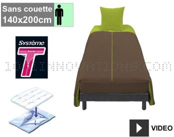 Système T Housse de couette facile - 1 pers. - Cho